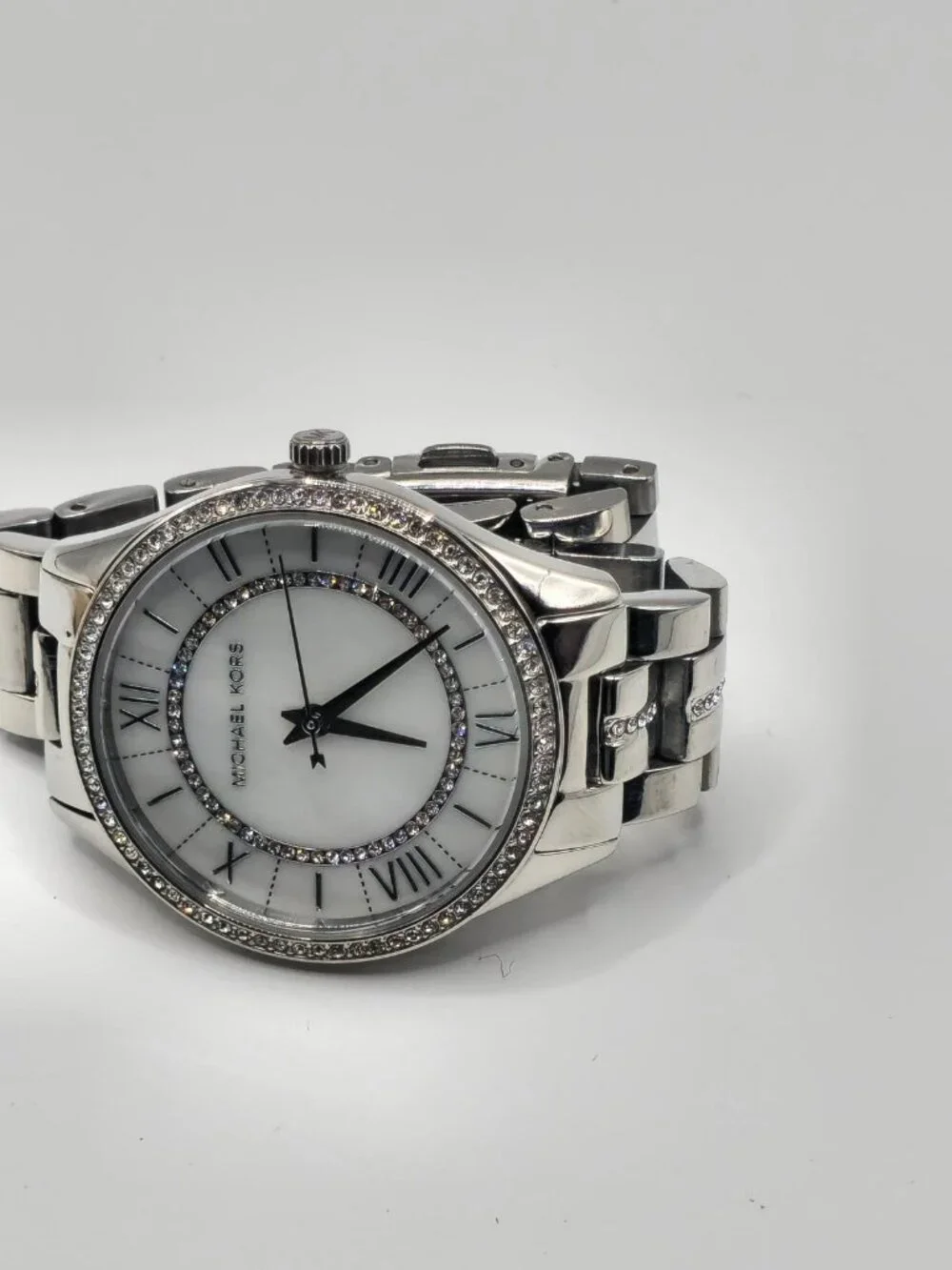 Michael Kors Mini Lauryn Women's Silver-Tone Watch MK3900 33mm
